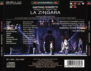 Arnold Bosman, Orchestra Internazionale d’Italia - Gaetano Donizetti: La zingara (2002)