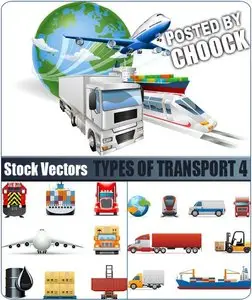 Types of transport 4 - Stock Vector