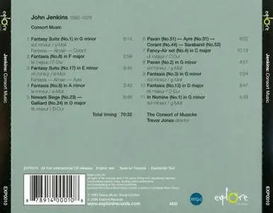 The Consort of Musicke, Trevor Jones - John Jenkins: Consort Music (1983) Reissue 2006