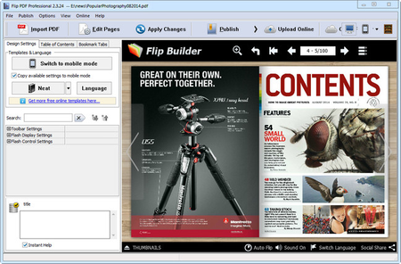 FlipBuilder Flip PDF Professional 2.4.3.4 Multilingual