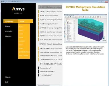 ANSYS Lumerical 2020 R2.1