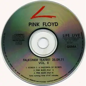 Pink Floyd - Falkoner Teatret 25.09.71 Vol. I & II (1991) {Life Live} **[RE-UP]**