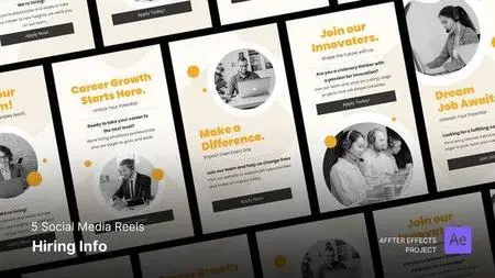 Hiring Info - After Effects Social Media Reels Template 46683401