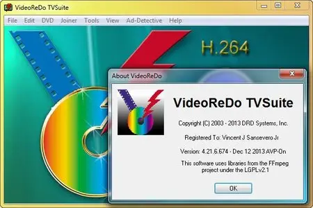 VideoReDo TVSuite H.264 4.21.6.674