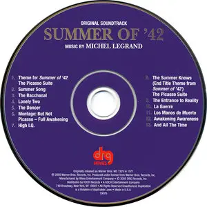 Michel Legrand - Summer Of '42: Original Motion Picture Score (1971) CD release 2005 [Re-Up]
