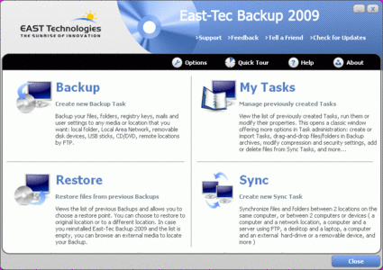 East-Tec Backup 2009 v2.23 Build 2.3.0.23