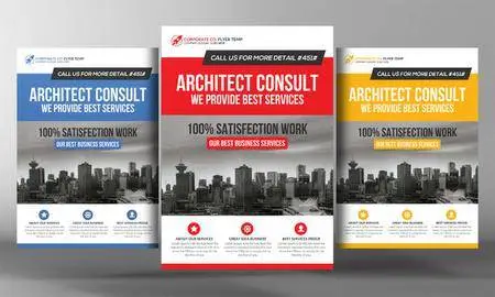 CreativeMarket - Architect Flyer Template