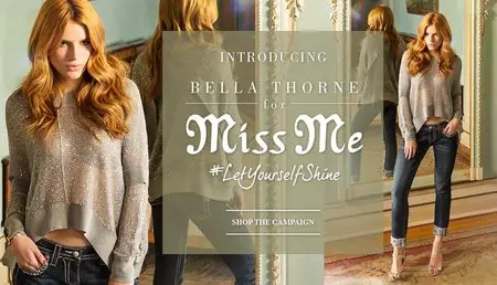 Bella Thorne - Miss Me Jeans Fall 2015 Campaign