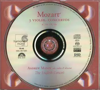 The English Concert, Andrew Manze - Mozart: Violin Concertos (2006) Re-Up