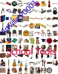 Artville Photo Objects PO003 - School Tools
