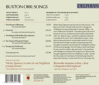 Nicky Spence - Buxton Orr: Songs (2017)