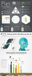 Vectors - Infographics Backgrounds 50