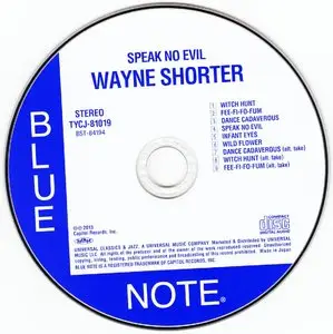 Wayne Shorter - Speak No Evil (1964) {Blue Note Japan SHM-CD TYCJ-81019 rel 2013} (24-192 remaster)