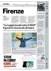 la Repubblica Firenze - 6 Agosto 2018