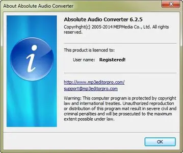 Mepmedia Absolute Audio Converter 6.2.5