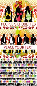 People Silhouettes Vector