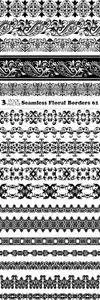 Vectors - Seamless Floral Borders 61