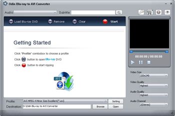 OdinShare Odin Blu-ray to AVI Converter 4.3.2