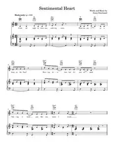 Sentimental Heart - She & Him, Zooey Deschanel (Piano-Vocal-Guitar)
