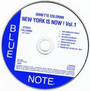 Ornette Coleman - New York Is Now! (1968) {Blue Note Japan SHM-CD TYCJ-81060 rel 2014} (24-192 remaster)