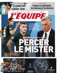 L'equipe du Mercredi 24 Octobre 2018