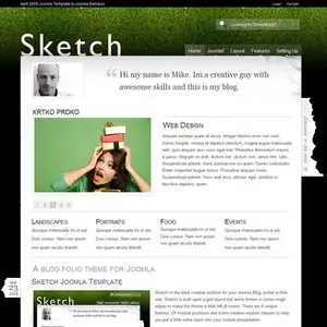 Joomla Template Joomla Bamboo Sketch