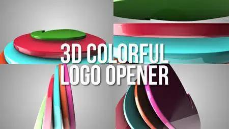 3D Colorful Logo Opener - Project for After Effects (VideoHive)