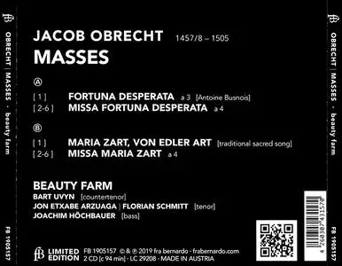 Beauty Farm - Jacob Obrecht: Masses (2019)