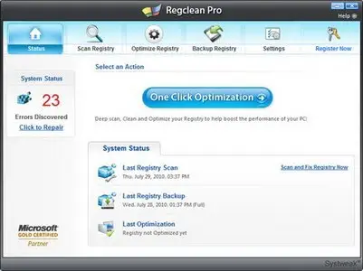 SysTweak Regclean Pro 6.21.65.2815