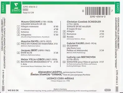 Alexandre Lagoya & Simion Stanciu Syrinx - Guitare Et Flute De Pan (1990)