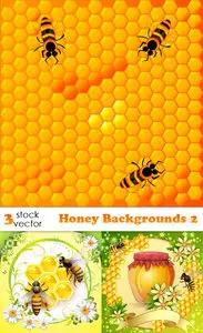 Vectors - Honey Backgrounds 2