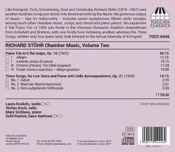 Laura Roelofs, Stefan Koch, Mary Siciliano & Seth Keeton - Stöhr: Chamber Music, Vol. 2 (2018)
