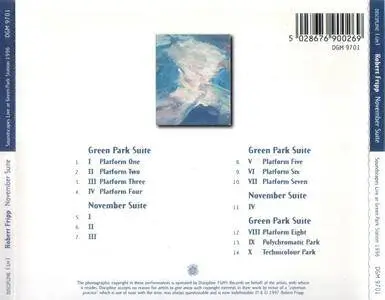 Robert Fripp - November Suite - Soundscapes Live at the Green Park Station 1996 (1997) {DGM 9701}