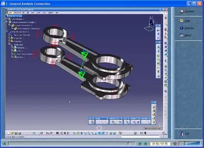 CATIA V5 Video tutorial. Structure Analysis. (ENG)