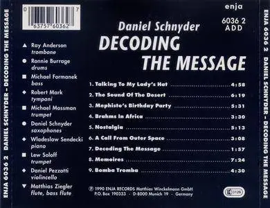 Daniel Schnyder - Decoding the Message (1990) {Enja Records - ENJA-6036 2}