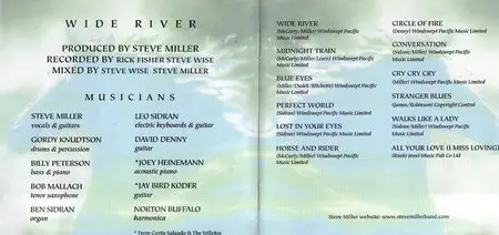 The Steve Miller Band - Wide River (1993)