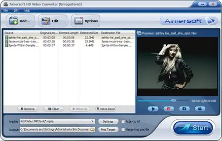 Aimersoft HD Video Converter 2.4.2.0 Portable