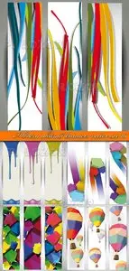 Modern abstract banners vector set 16