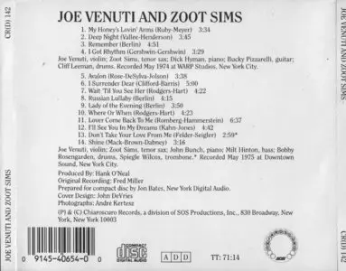 Joe Venuti & Zoot Sims - Joe Venuti and Zoot Sims (1988)