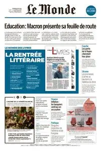 Le Monde du Vendredi 26 Août 2022