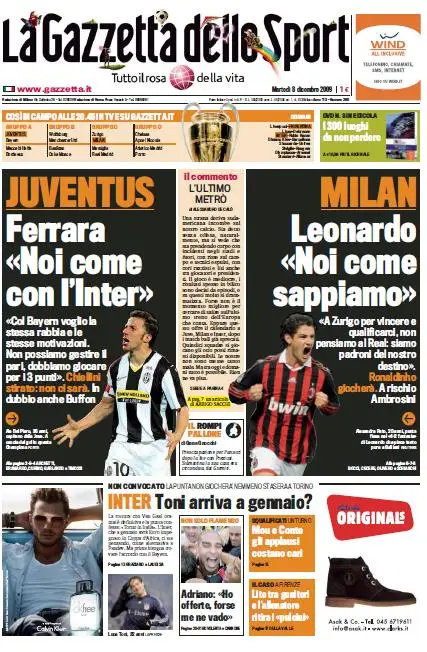 La Gazzetta dello Sport (08-12-09)