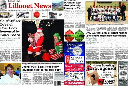 Bridge River Lillooet News – December 12, 2018