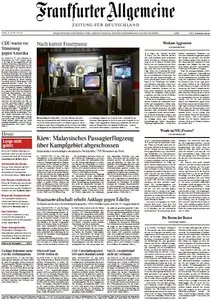 Frankfurter Allgemeine Zeitung vom Freitag, 18. Juli 2014
