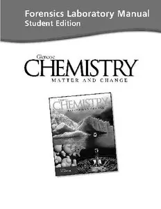 Forensics Laboratory Manual: Chemistry Matter and Change,Student Edition [Repost]