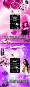 2 Excusive Valentines Flyer Templates