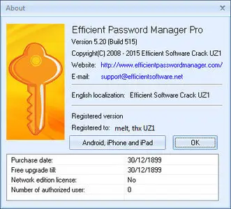 Efficient Password Manager Pro 5.20 Build 515 Multilingual + Portable