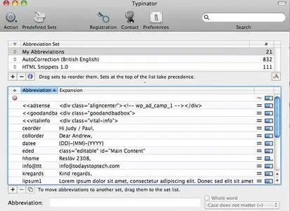 Typinator v5.4 Multilingual Mac OS X