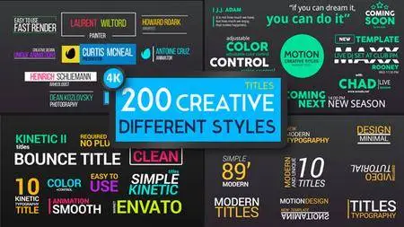 Titles Different Styles - Project for After Effects (VideoHive)