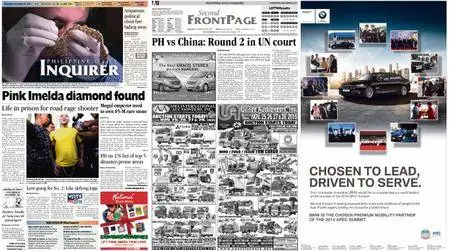 Philippine Daily Inquirer – November 25, 2015