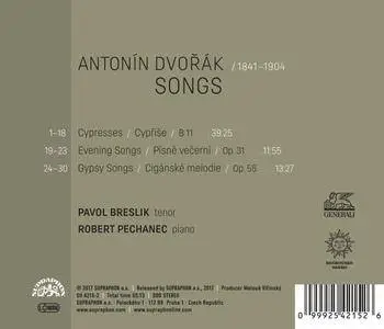 Pavol Breslik & Robert Pechanec - Dvořák: Songs - Cypresses, Evening Songs, Gypsy Songs (2017)